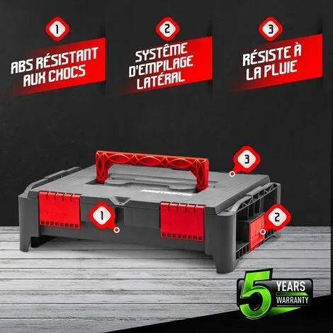Boîte à Outils Empilable En Plastique -Constructor 2 Boîte à Outils Empilable En Plastique -Constructor – Image 2