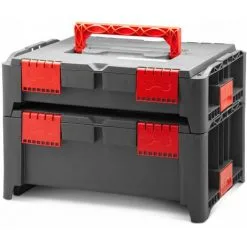 CONSTRUCTOR Lot De 2 Coffrets Empilables BEPS1 + BEPS2 - Const