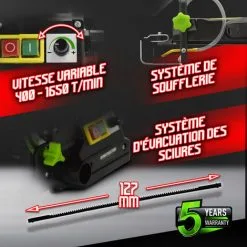 CONSTRUCTOR Scie à Chantourner 120 W Avec Vitesse Variable 8 CONSTRUCTOR Scie à Chantourner 120 W Avec Vitesse Variable -ROULOR Soldes Magasin 14609684 4