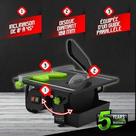 Table Coupe Carrelages 600W - 180mm - Constructor 2 Table Coupe Carrelages 600W - 180mm - Constructor – Image 2