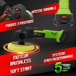 CONSTRUCTOR Polisseuse Sans Fil 20V Livrée Sans Batterie -ROULOR Soldes Magasin 20153186 4
