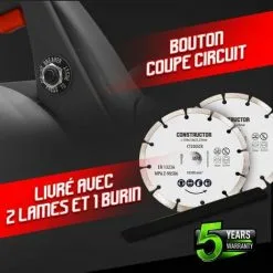 Rainureuse 1700W - Constructor -ROULOR Soldes Magasin 21940346 4