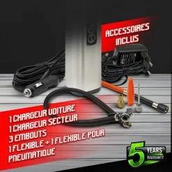 CONSTRUCTOR Compresseur Rechargeable 12V + Accessoires - Const -ROULOR Soldes Magasin 26055613 3