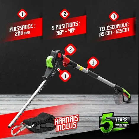 Taille Haies Sur Perche 20V Max - Constructor 3 Taille Haies Sur Perche 20V Max - Constructor – Image 3