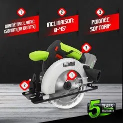 CONSTRUCTOR Scie Circulaire Max 20V + Batterie 4Ah + Chargeur 6 CONSTRUCTOR Scie Circulaire Max 20V + Batterie 4Ah + Chargeur -ROULOR Soldes Magasin 33559667 3