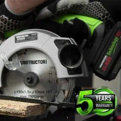 CONSTRUCTOR Scie Circulaire Max 20V + Batterie 4Ah + Chargeur 7 CONSTRUCTOR Scie Circulaire Max 20V + Batterie 4Ah + Chargeur -ROULOR Soldes Magasin 33559667 4