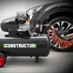 Compresseur à Huile 100L Bicylindre - Constructor 9 Compresseur à Huile 100L Bicylindre - Constructor -ROULOR Soldes Magasin 35565005 5
