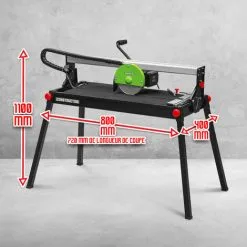 Coupe Carrelages Radial 800 W - 200mm - Longueur De Coupe Max 720mm - Livré Avec 3 Disques Diamant - Constructor -ROULOR Soldes Magasin 46718730 5