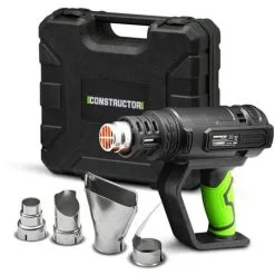 Décapeur Thermique 2000W Livré En Coffret Avec 4 Accessoires - Constructor