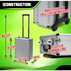 Trolley Multi Outils 820pcs Avec Poignée Téléscopique - Constructor -ROULOR Soldes Magasin 49766426 5