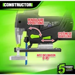 Scie Sauteuse 800W - Laser - Constructor 7 Scie Sauteuse 800W - Laser - Constructor -ROULOR Soldes Magasin 5385579 3