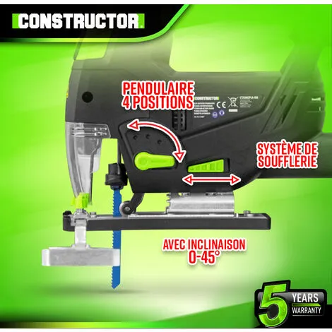 Scie Sauteuse 800W - Laser - Constructor 3 Scie Sauteuse 800W - Laser - Constructor – Image 3