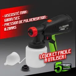 Pistolet Peinture Basse Pression 400W - 800ml - Constructor -ROULOR Soldes Magasin 71495384 4