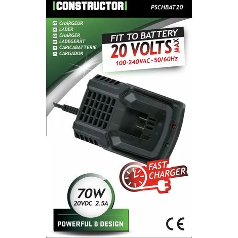 Chargeur Rapide Pour Batterie 20V Max Constructor 2 Chargeur Rapide Pour Batterie 20V Max Constructor – Image 2