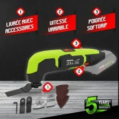 CONSTRUCTOR Outil Multifonctions Sans Fil 20V - Sans Batterie 6 CONSTRUCTOR Outil Multifonctions Sans Fil 20V - Sans Batterie -ROULOR Soldes Magasin 8441793 3