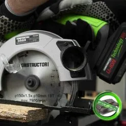 CONSTRUCTOR Scie Circulaire Sans Fil Max 20V - Sans Batterie 7 CONSTRUCTOR Scie Circulaire Sans Fil Max 20V - Sans Batterie -ROULOR Soldes Magasin 8441796 4