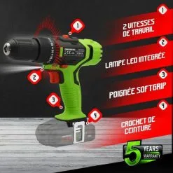 CONSTRUCTOR Perceuse Visseuse Percussion Max 20V Sans Batterie -ROULOR Soldes Magasin 8652245 3